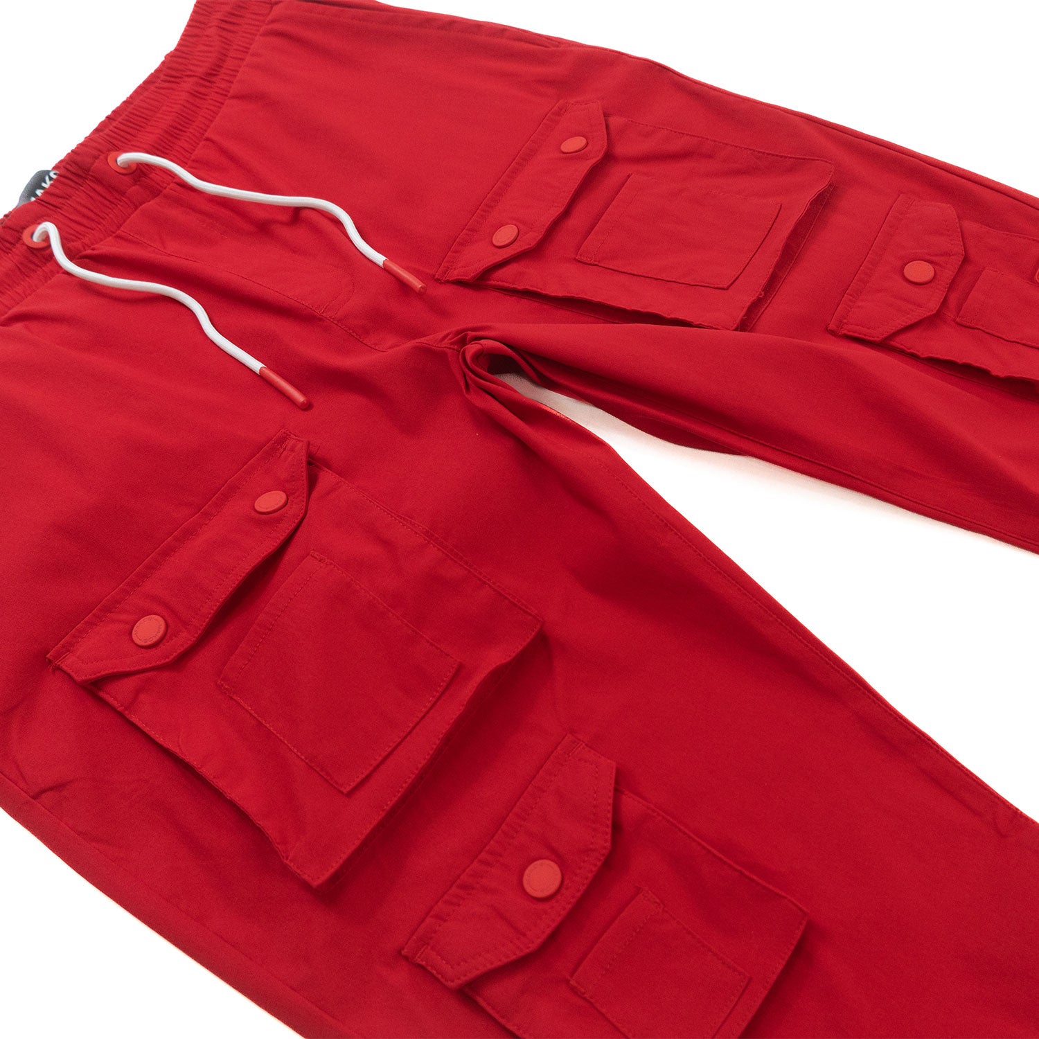 M1633 Colton 34” Stack Nylon/Spandex  Sweat Pants - Red