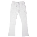 M1633 Colton 34" Stack  Nylon/Spandex  Sweat Pants - White