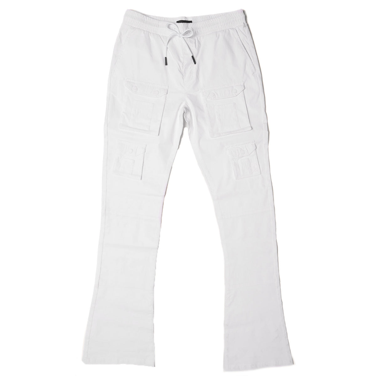 M1633 Colton 34" Stack  Nylon/Spandex  Sweat Pants - White