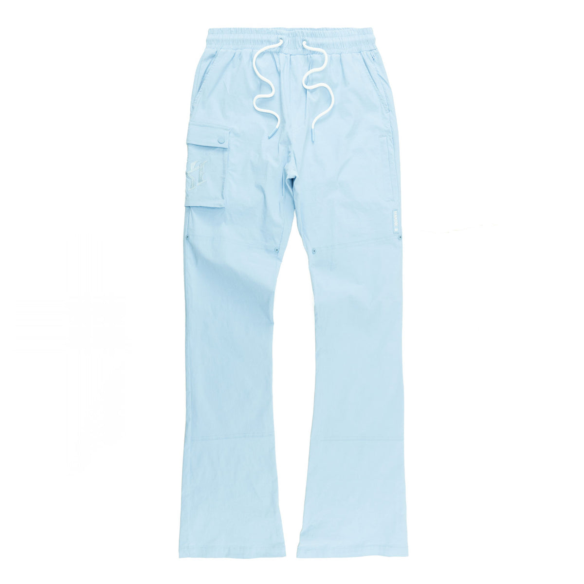 M1634 Adorni Stacked Nylon Pants - Blue