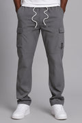 M1634 Adorni Stacked Nylon Pants - Dark Gray