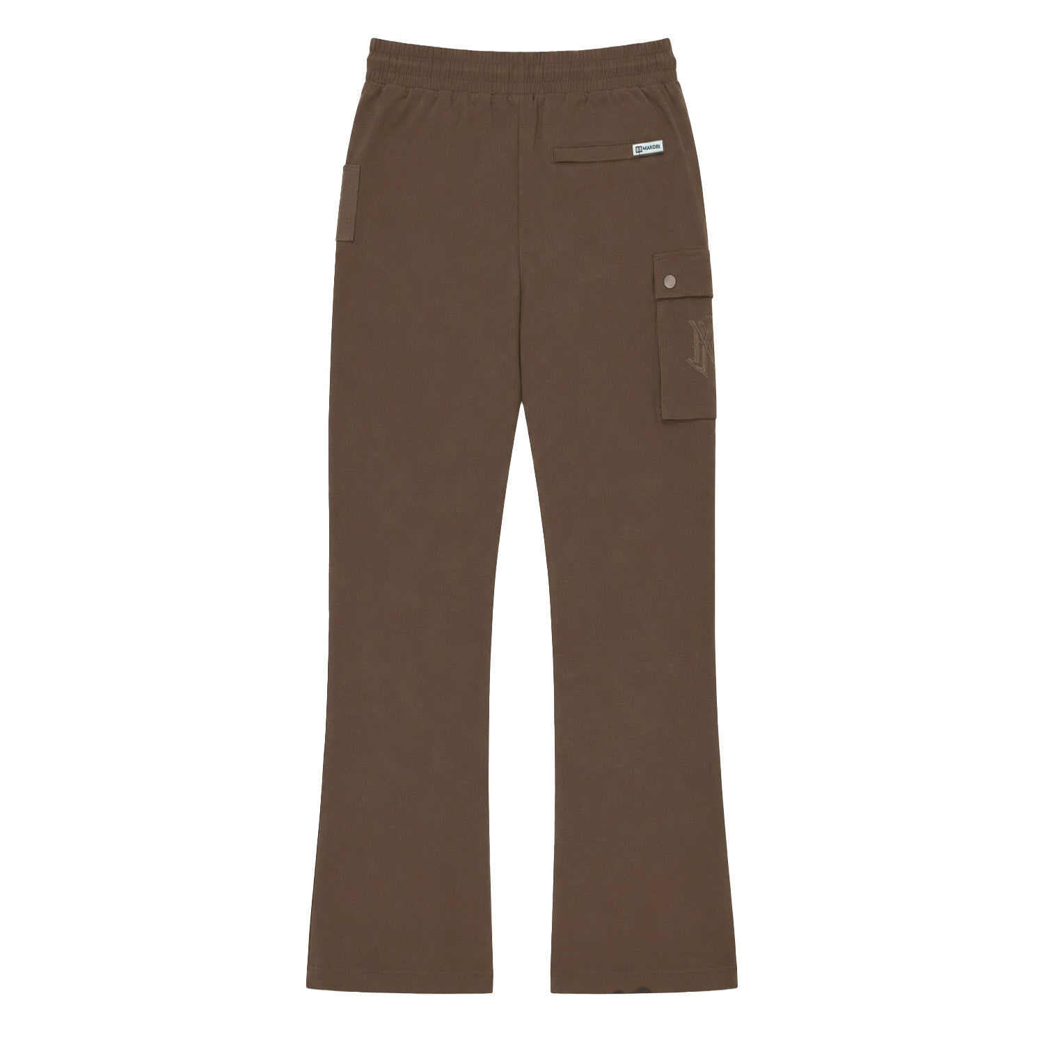 M1634 Adorni Stacked Nylon Pants - Dark Brown
