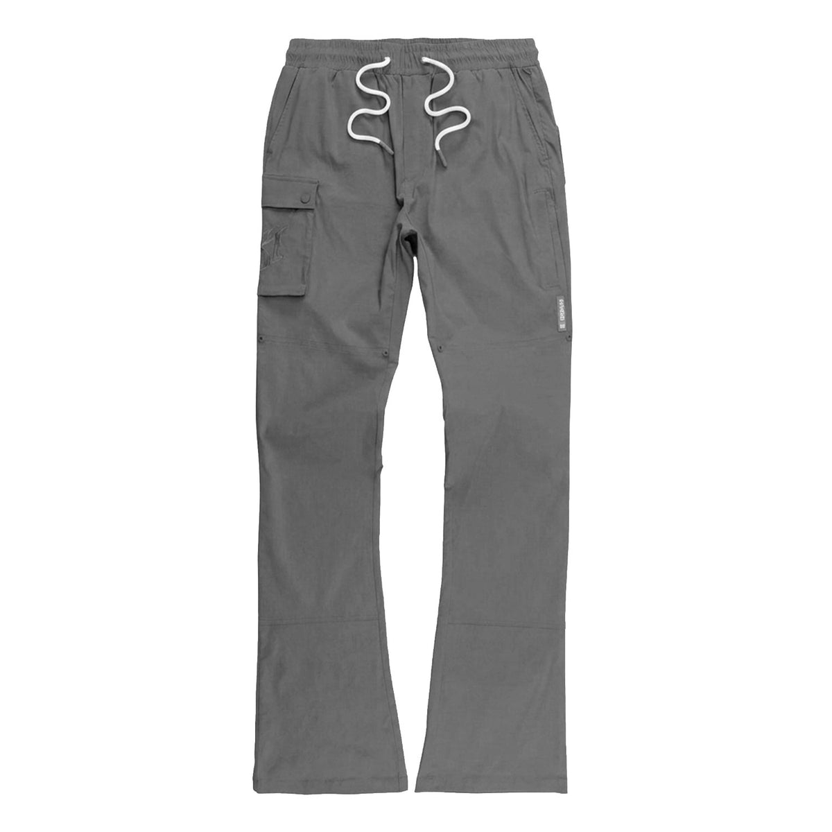 M1634 Adorni Stacked Nylon Pants - Dark Gray
