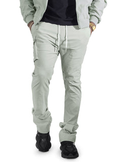 M1634 Adorni Stacked Nylon Pants - Gray