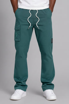 M1634 Adorni Stacked Nylon Pants - Hunter Green