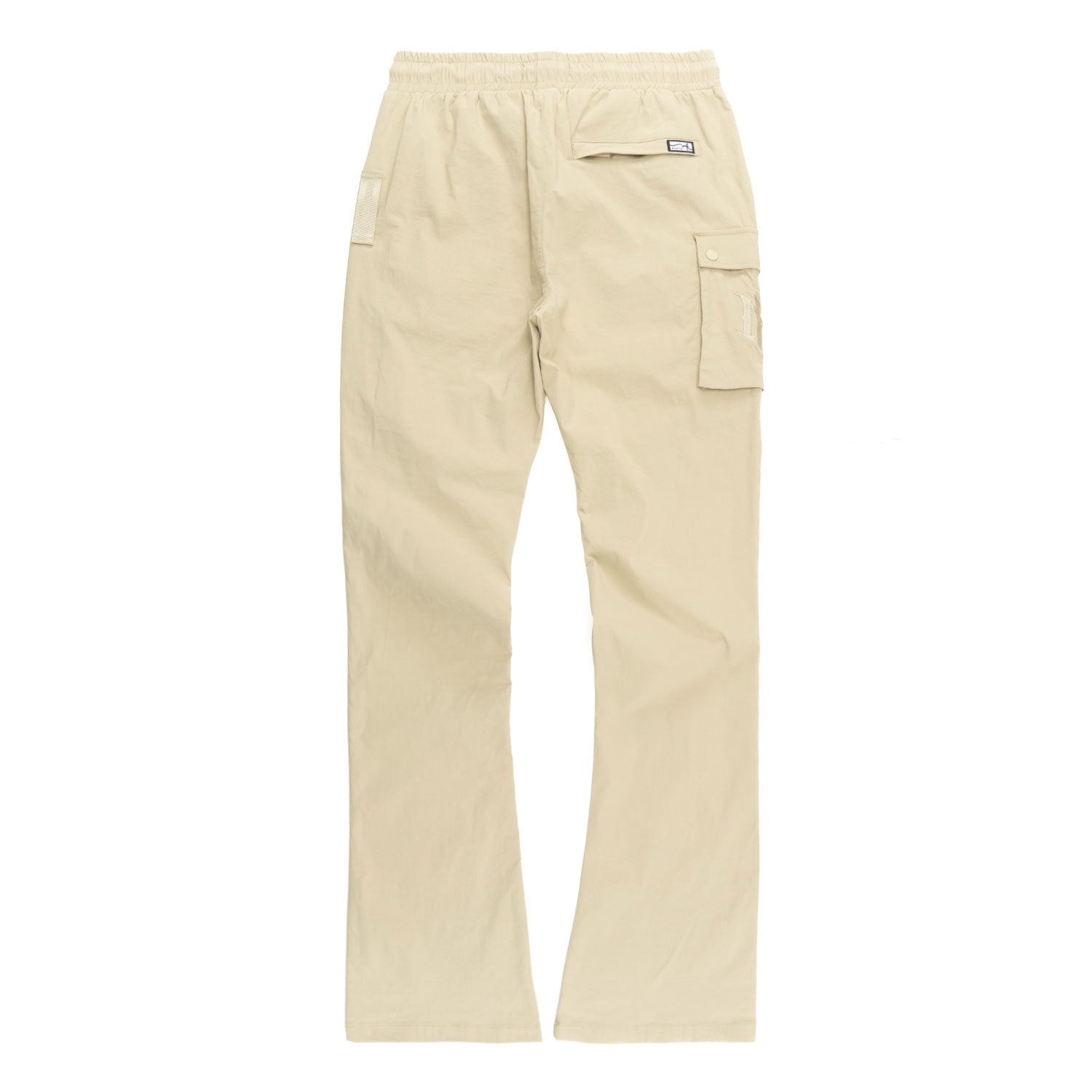 M1634 Adorni Stacked Nylon Pants - Khaki