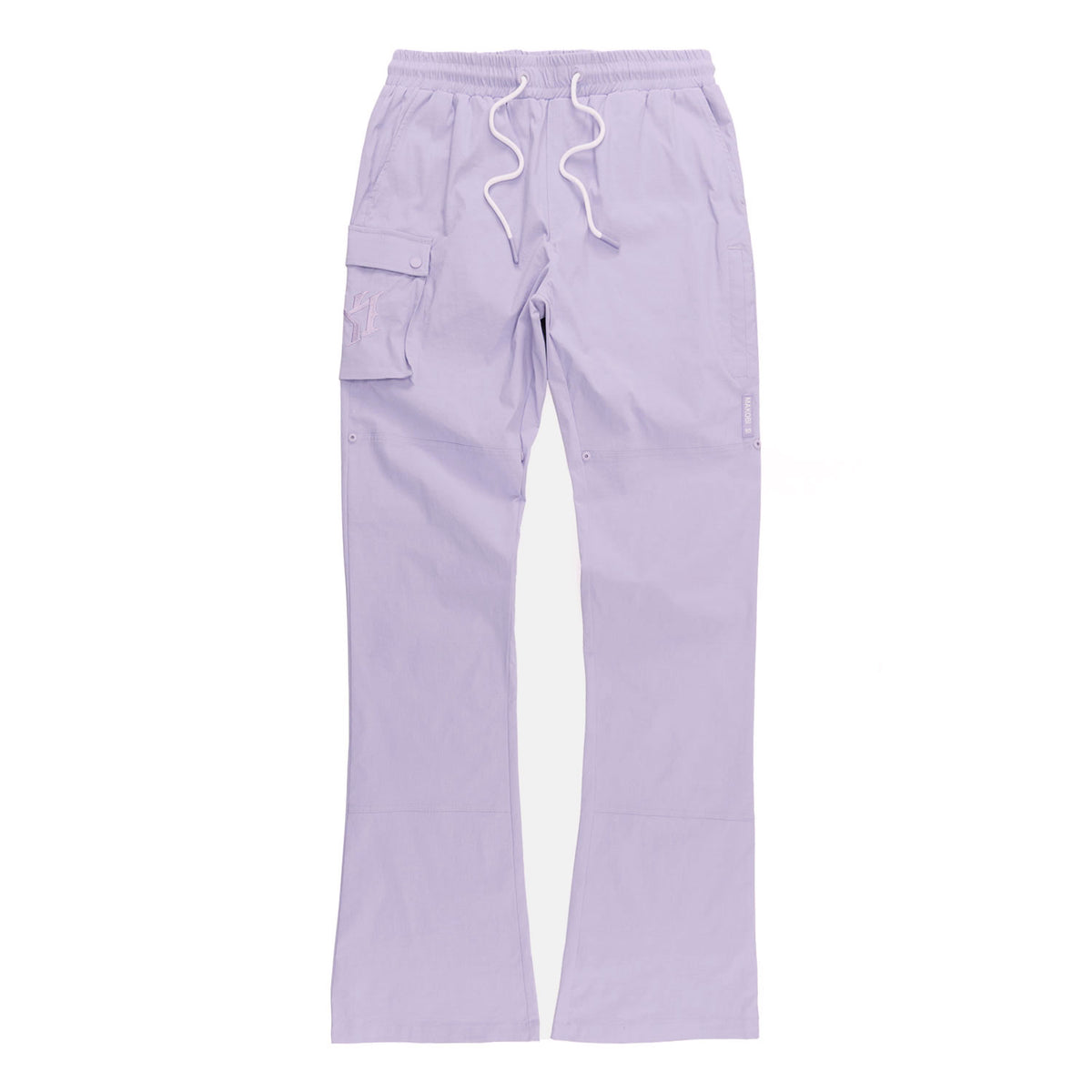 M1634 Adorni Stacked Nylon Pants - Lavender