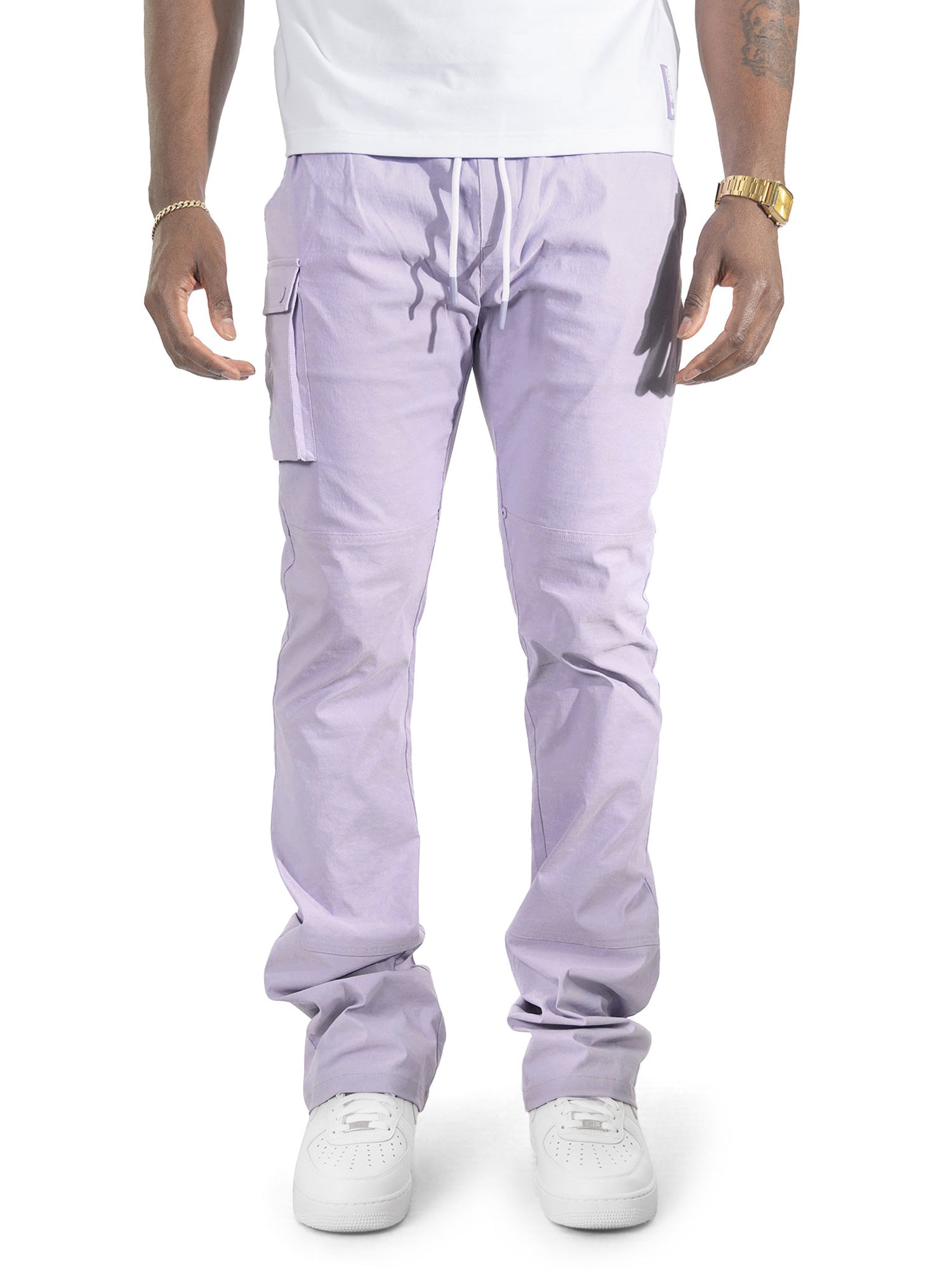 Nylon Pants | M1634 Adorni Stacked - Lavender