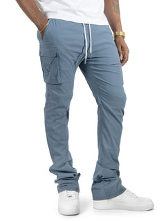 M1634 Adorni Stacked Nylon Pants - Midnight Blue