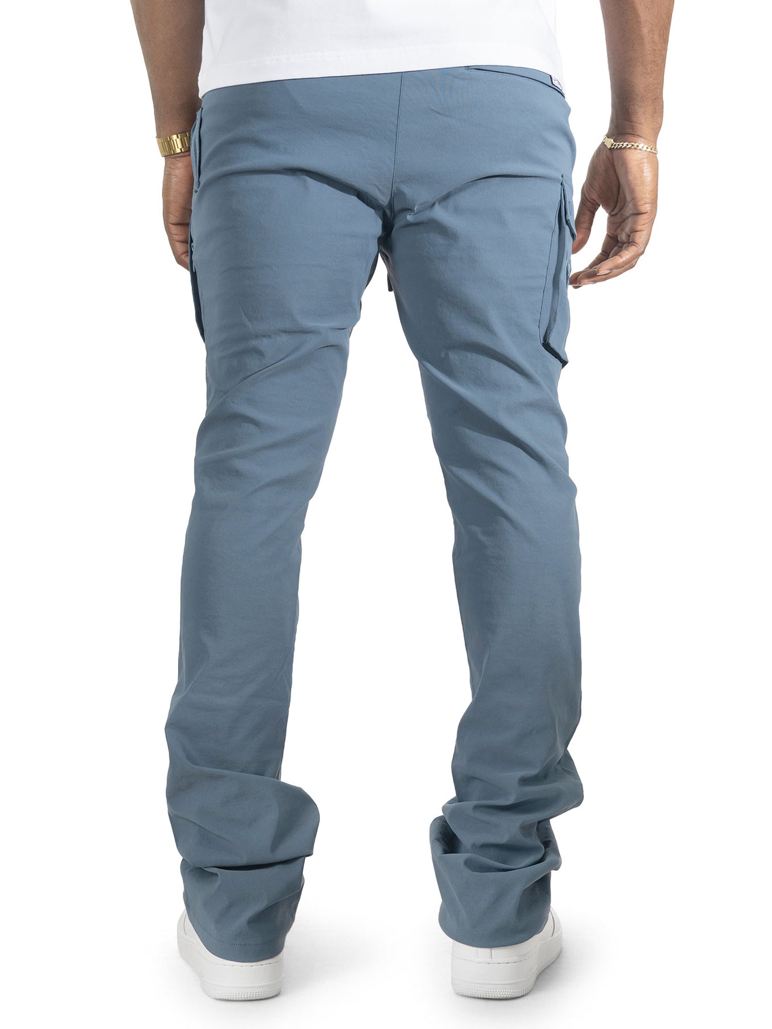 Nylon Pants | M1634 Adorni Stacked - Midnight Blue