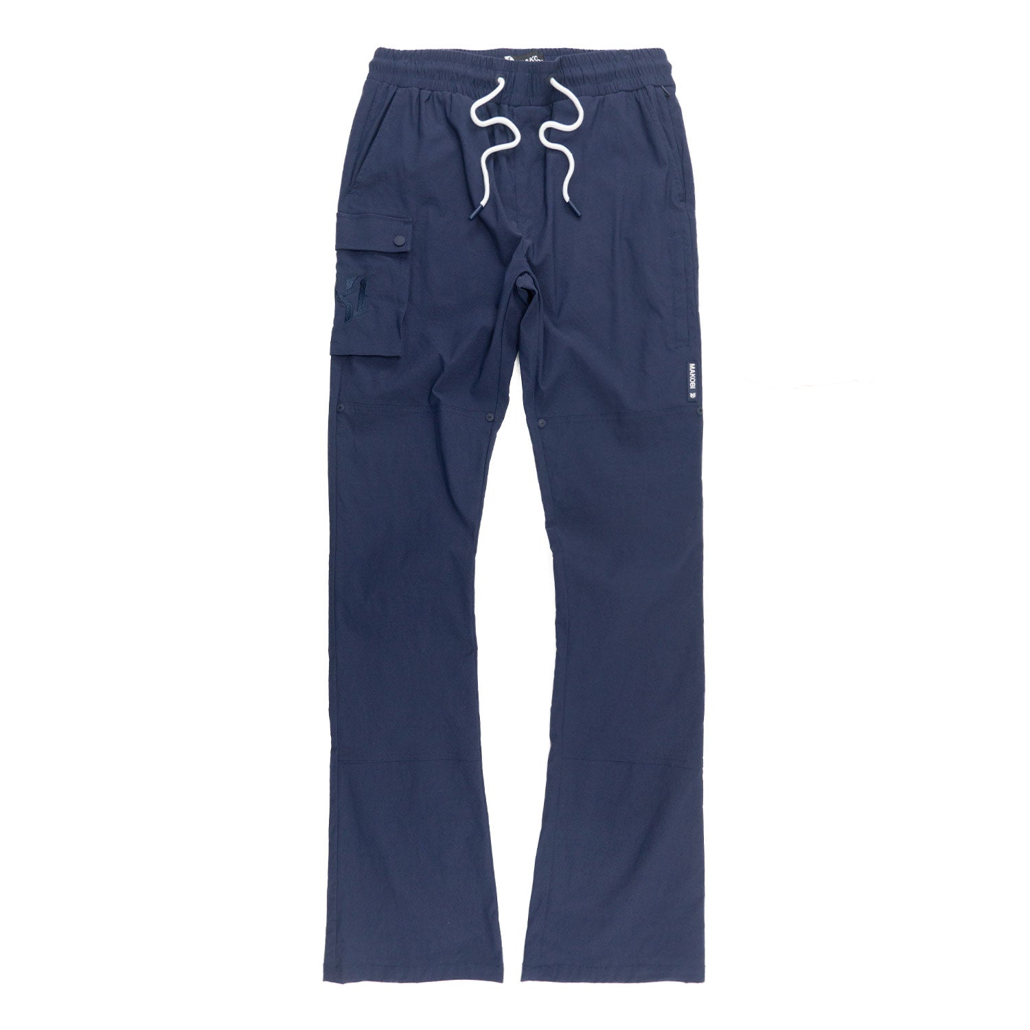 M1634 Adorni Stacked Nylon Pants - Navy