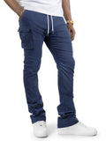 M1634 Adorni Stacked Nylon Pants - Navy