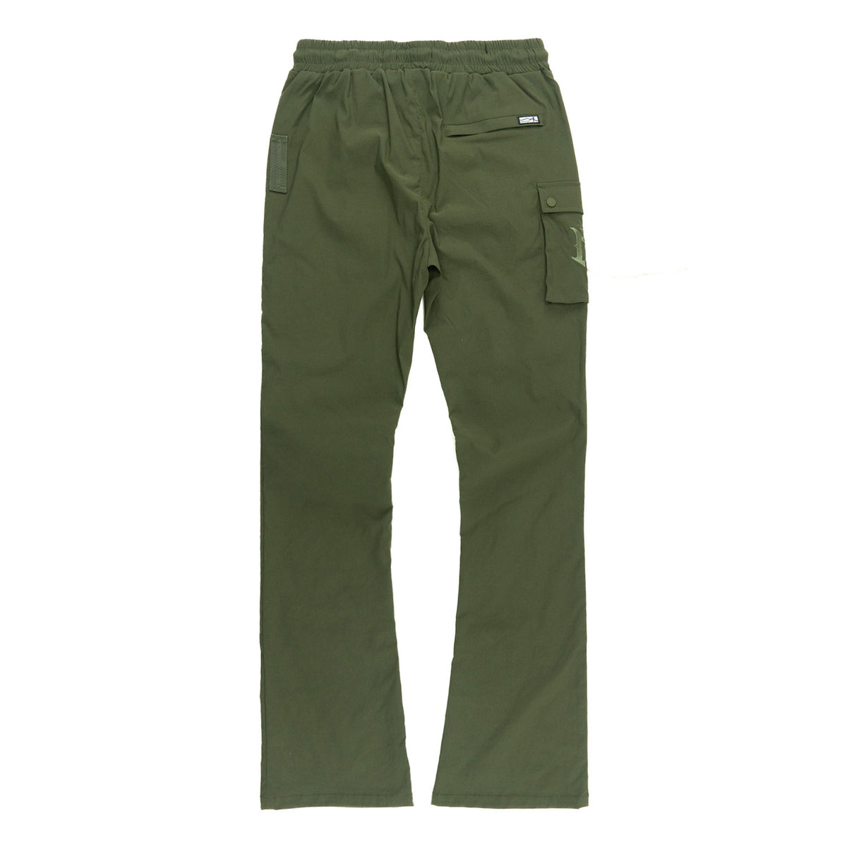 M1634 Adorni Stacked Nylon Pants - Olive