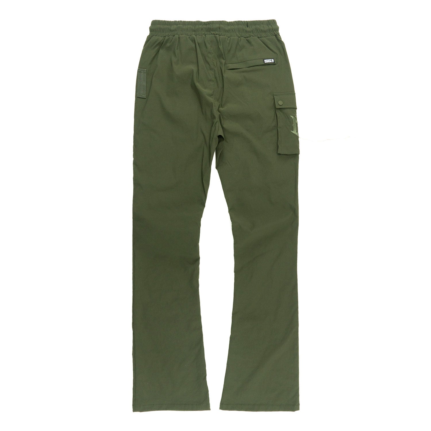 M1634 Adorni Stacked Nylon Pants - Olive