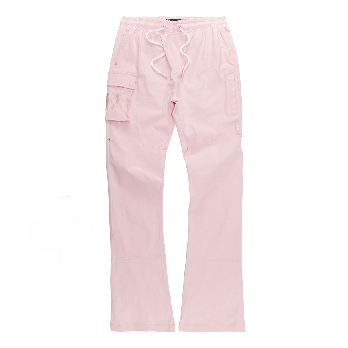 M1634 Adorni Stacked Nylon Pants - Pink