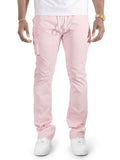 M1634 Adorni Stacked Nylon Pants - Pink
