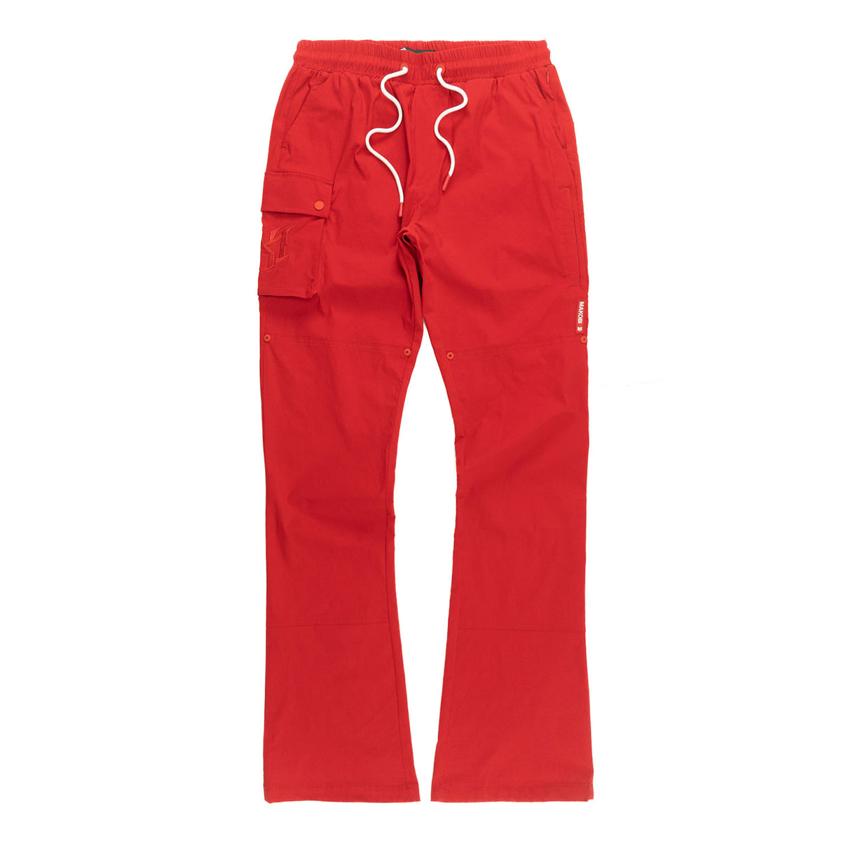 M1634 Adorni Stacked Nylon Pants - Red
