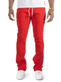 M1634 Adorni Stacked Nylon Pants - Red