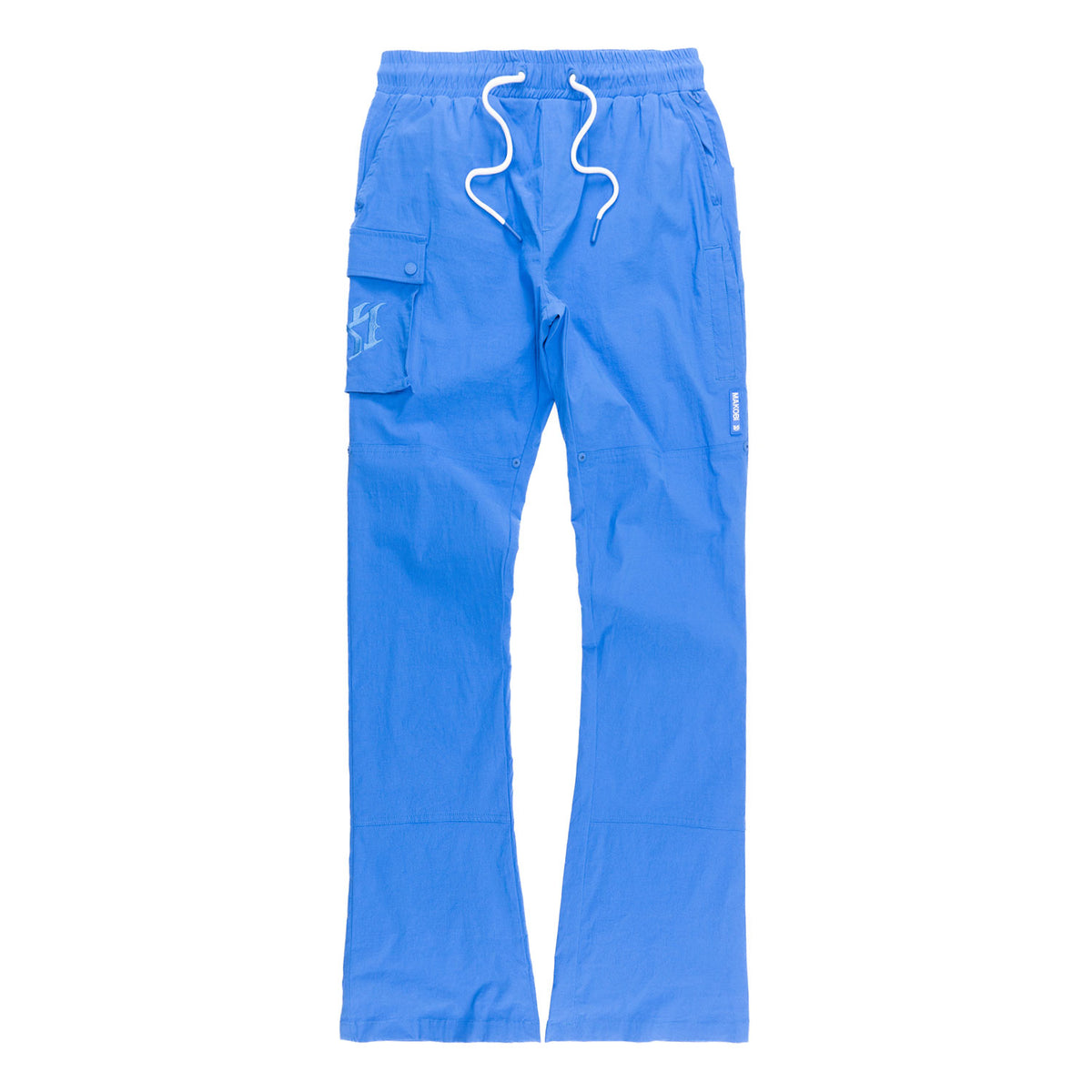 M1634 Adorni Stacked Nylon Pants - Royal