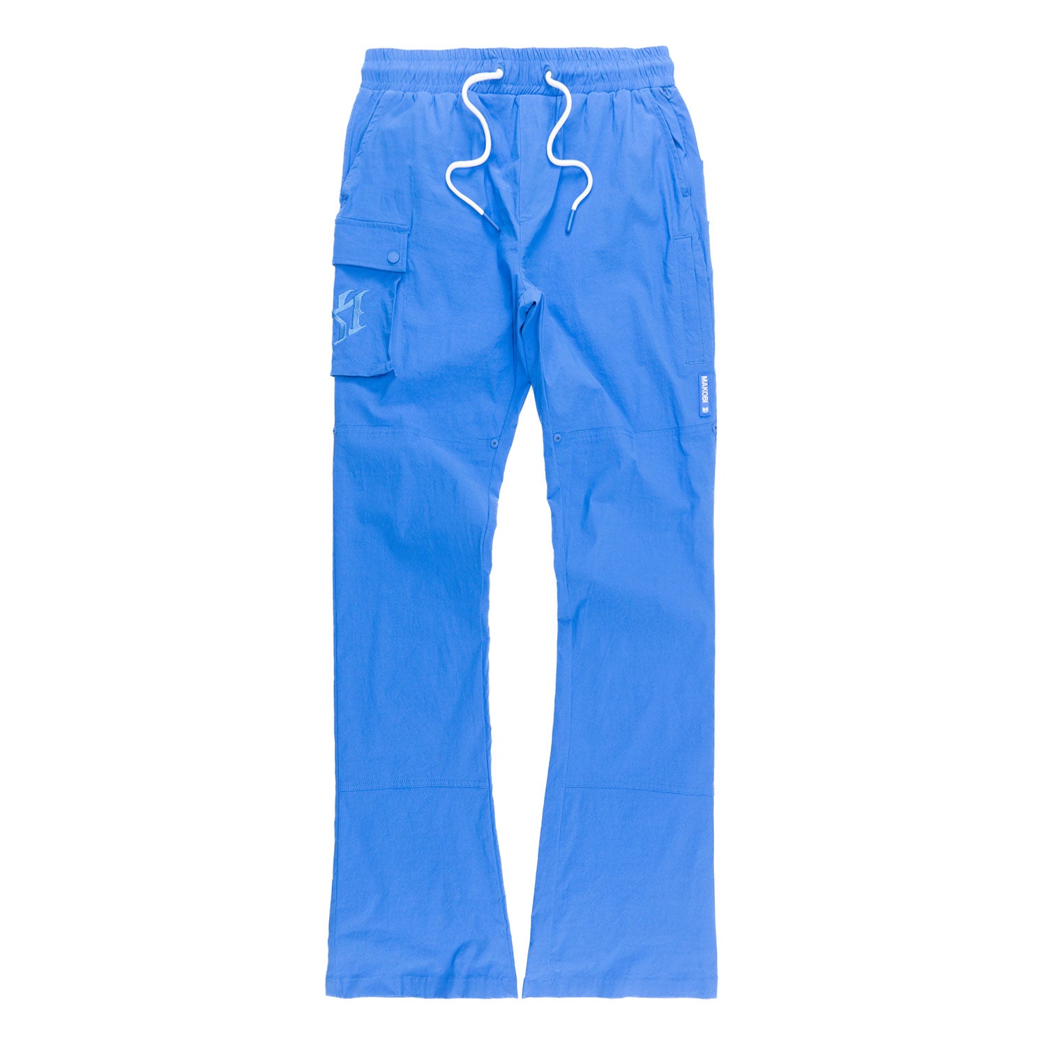 M1634 Adorni Stacked Nylon Pants - Royal