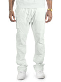 M1634 Adorni Stacked Nylon Pants - White