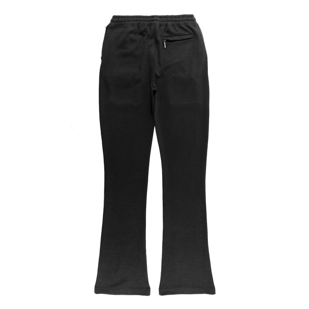 Makobi M1635 Essentials Stacked Sweatpants in Black, view 4