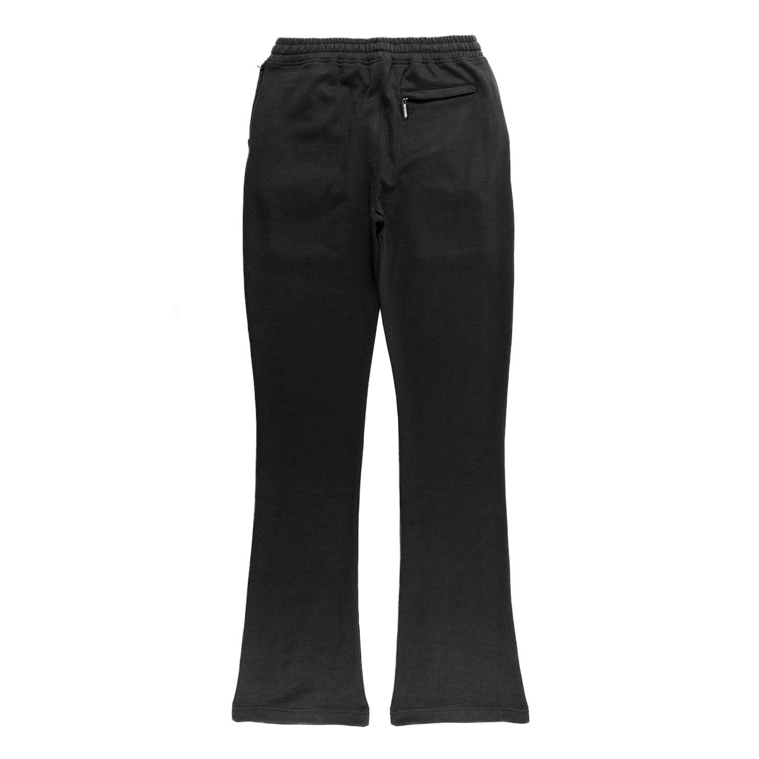 Makobi M1635 Essentials Stacked Sweatpants in Black, view 4