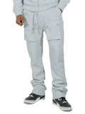 Makobi M1635 Essentials Stacked Sweatpants in Gray