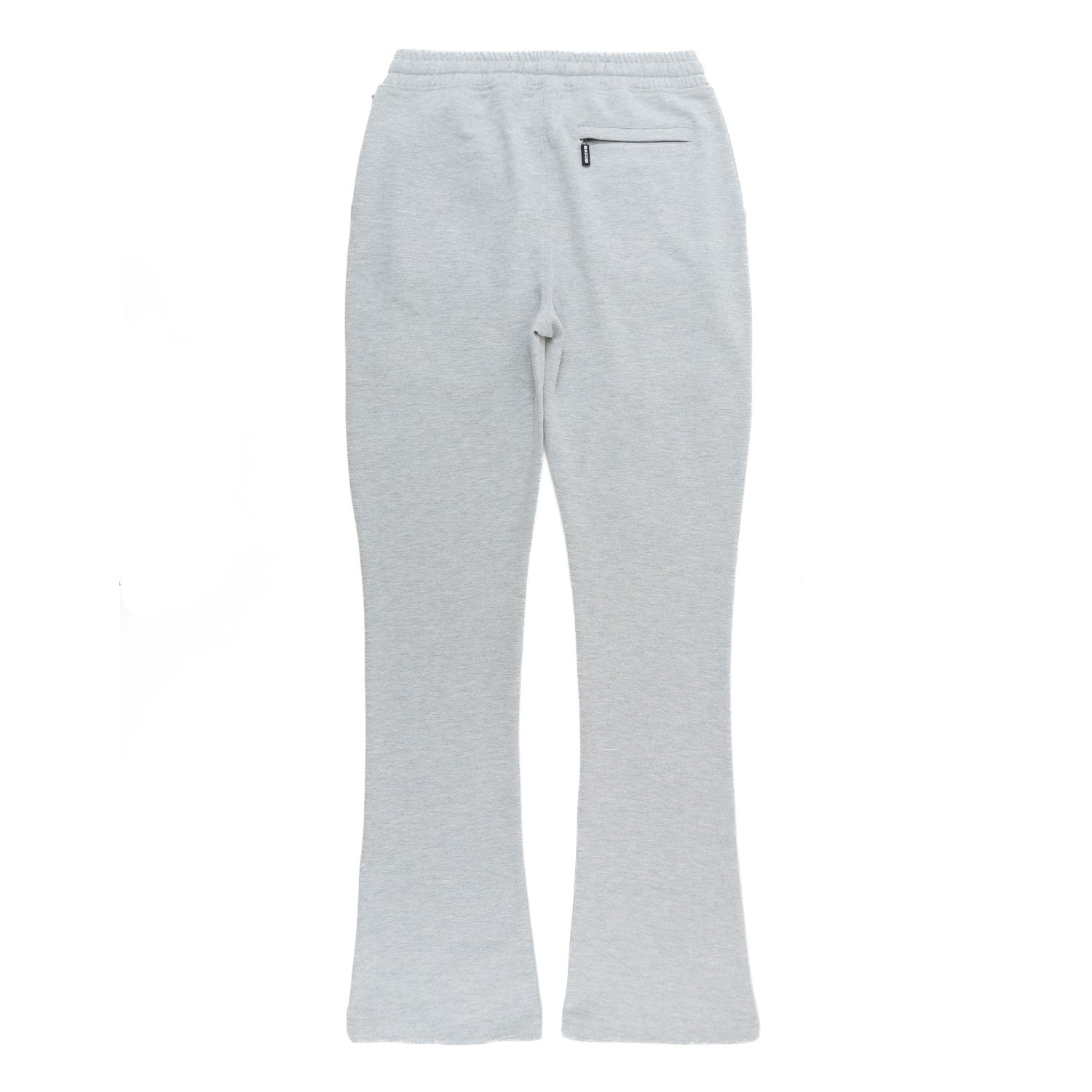 Makobi M1635 Essentials Stacked Sweatpants in Gray, view 4