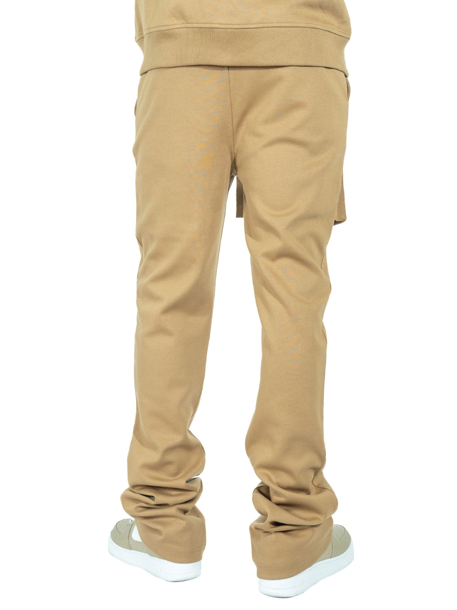 Makobi M1635 Essentials Stacked Sweatpants in Mocha, view 3