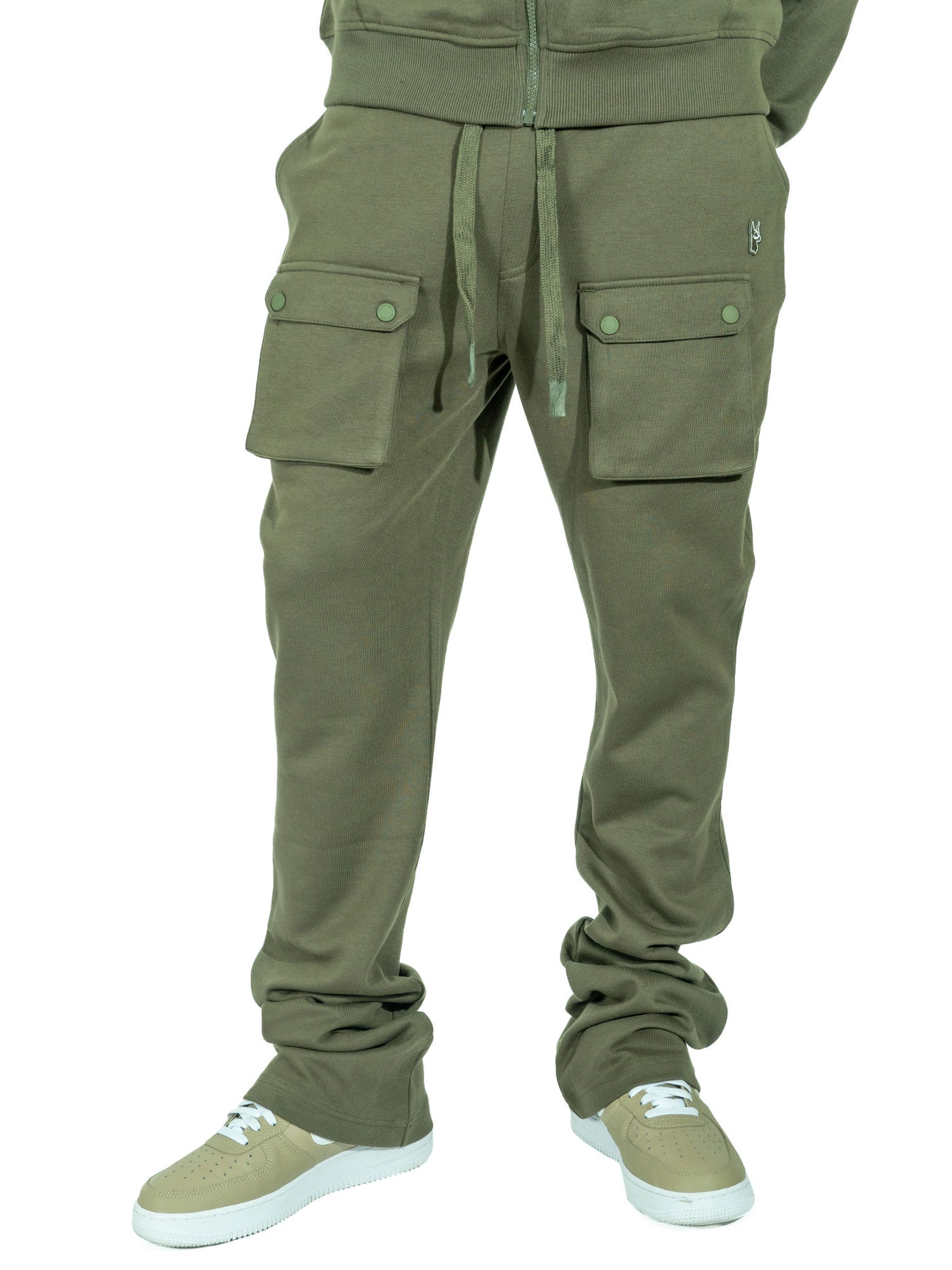 M1635 Essentials Stacked Sweatpants - Olive