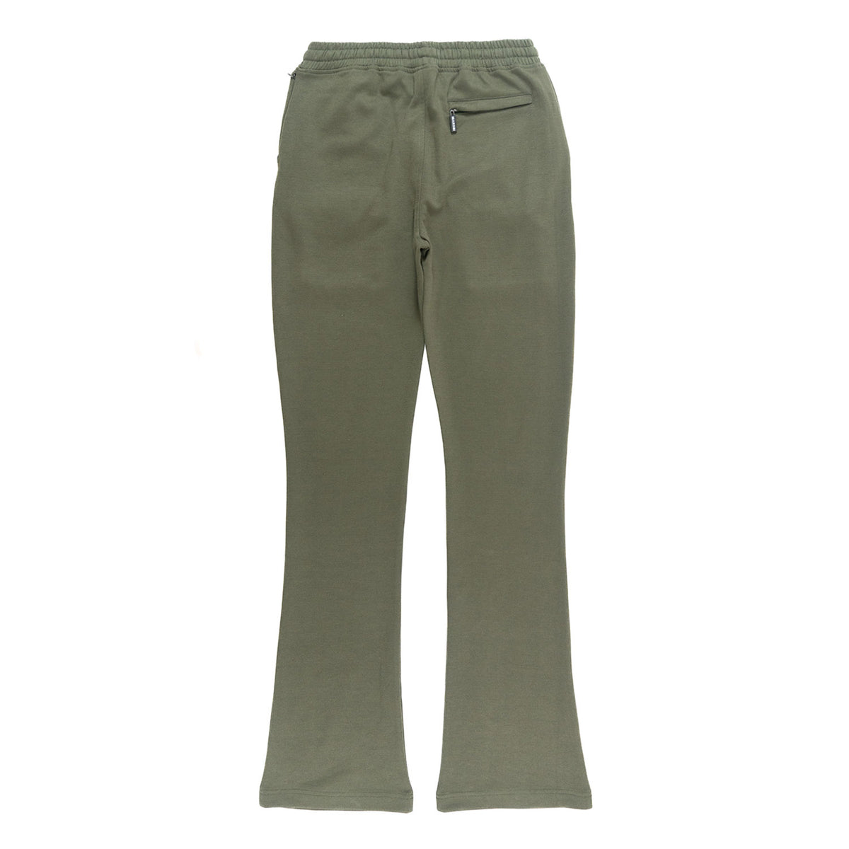 Makobi M1635 Essentials Stacked Sweatpants in Olive, view 4