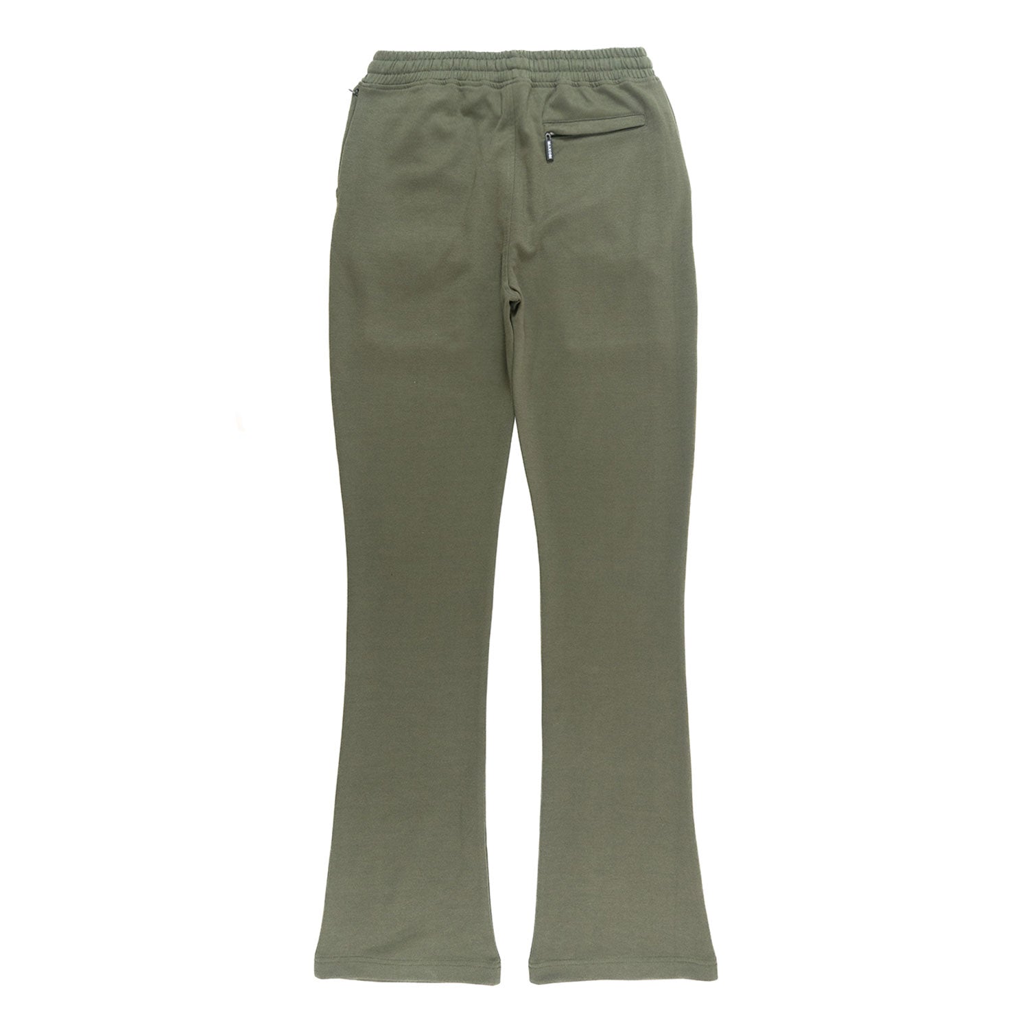 Makobi M1635 Essentials Stacked Sweatpants in Olive, view 4
