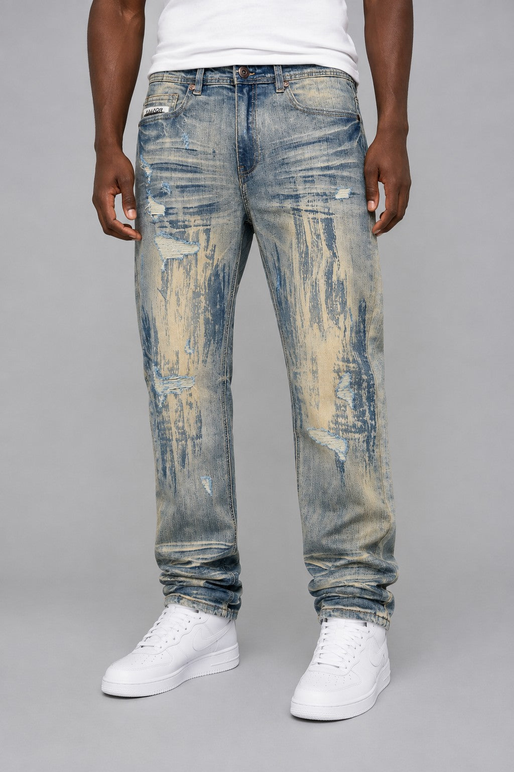 M1647 Jevanni Straight Cut Jeans - Dirt