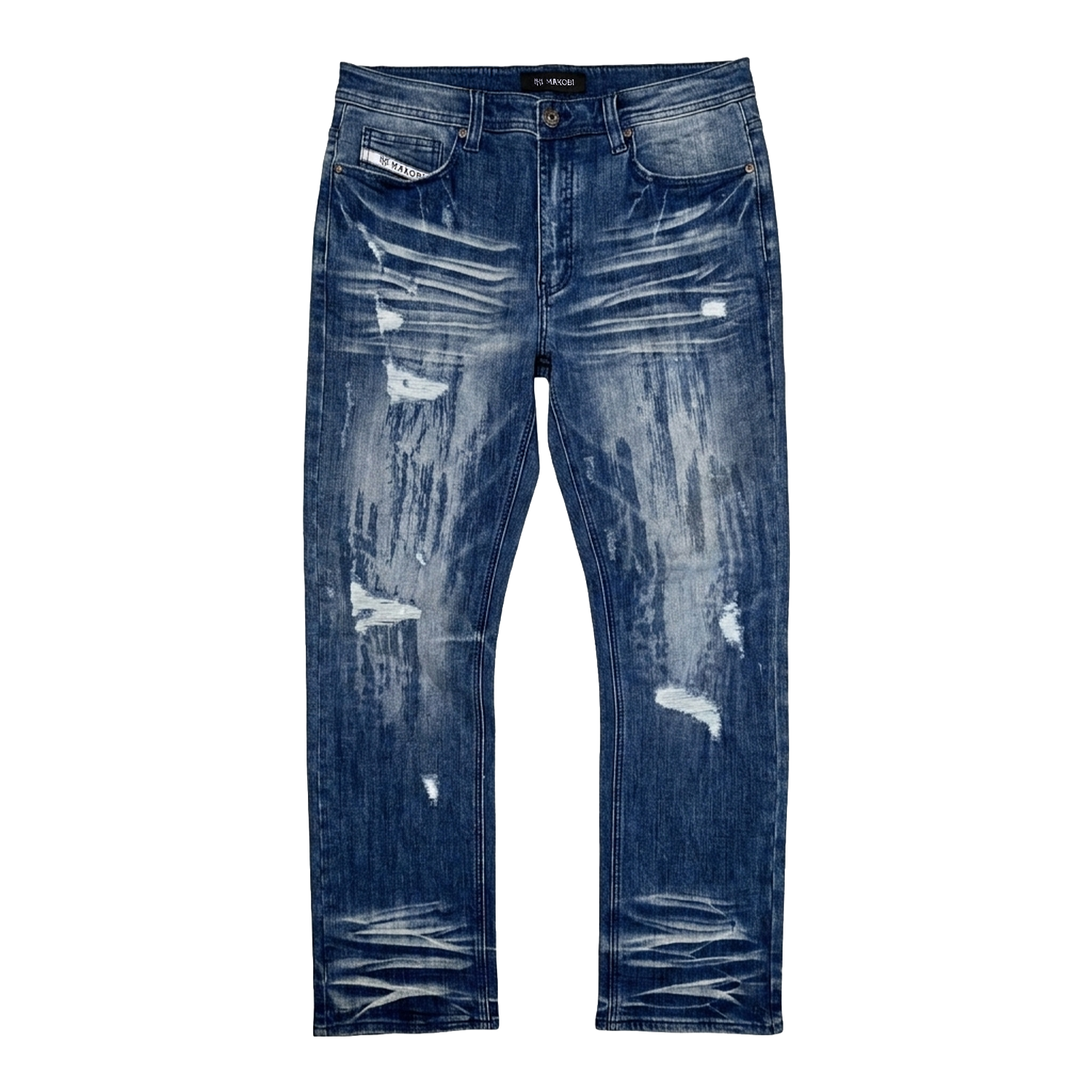 M1647 Jevanni Straight Cut Jeans - Dark Wash