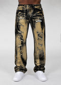 M1648 Sergio Straight Cut Jeans - Brown