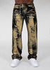 M1648 Sergio Straight Cut Jeans - Brown