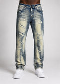 M1926 - Makobi Core Jenim Biker Jeans - بورگوندی