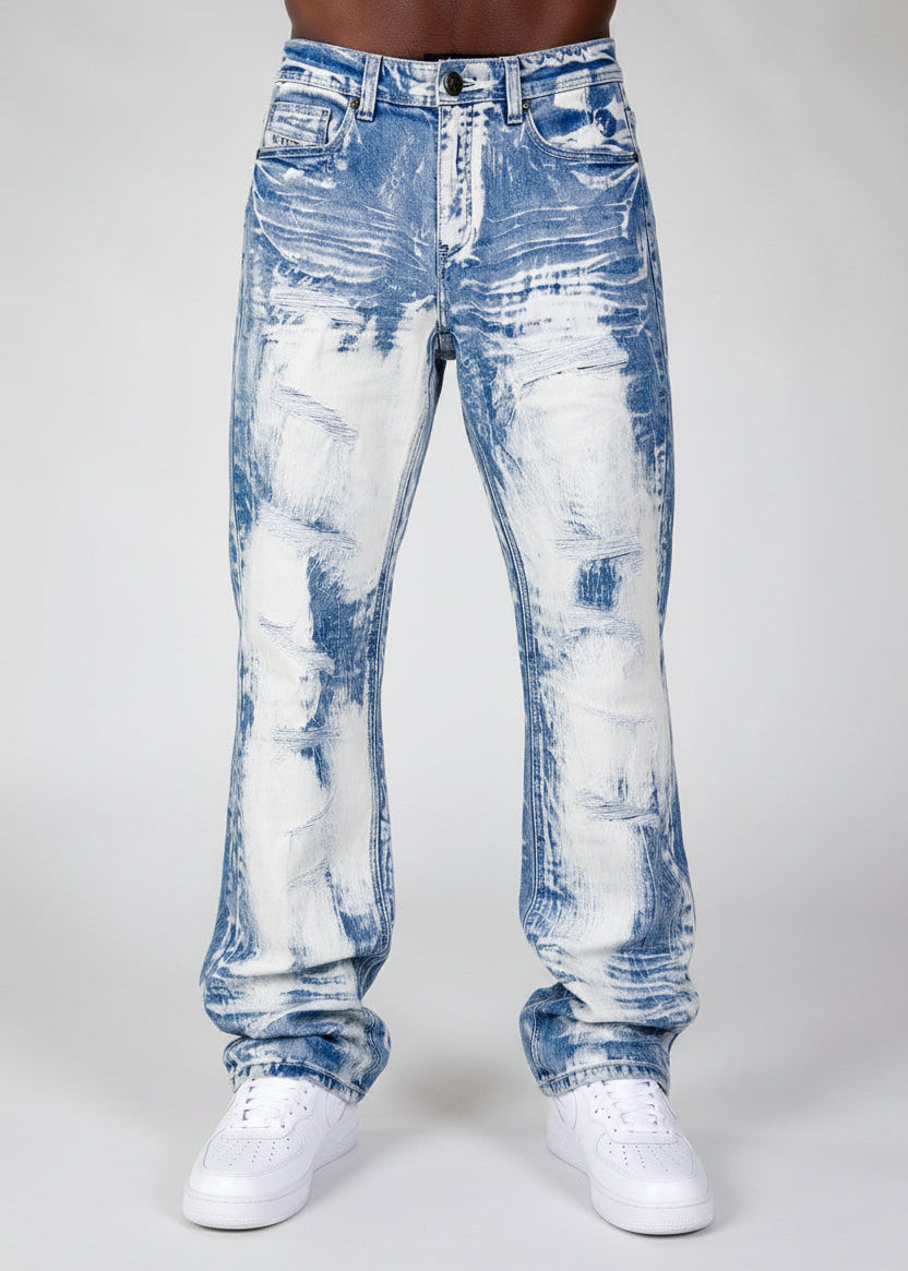 M1648 Sergio Straight Cut Jeans - Light Wash