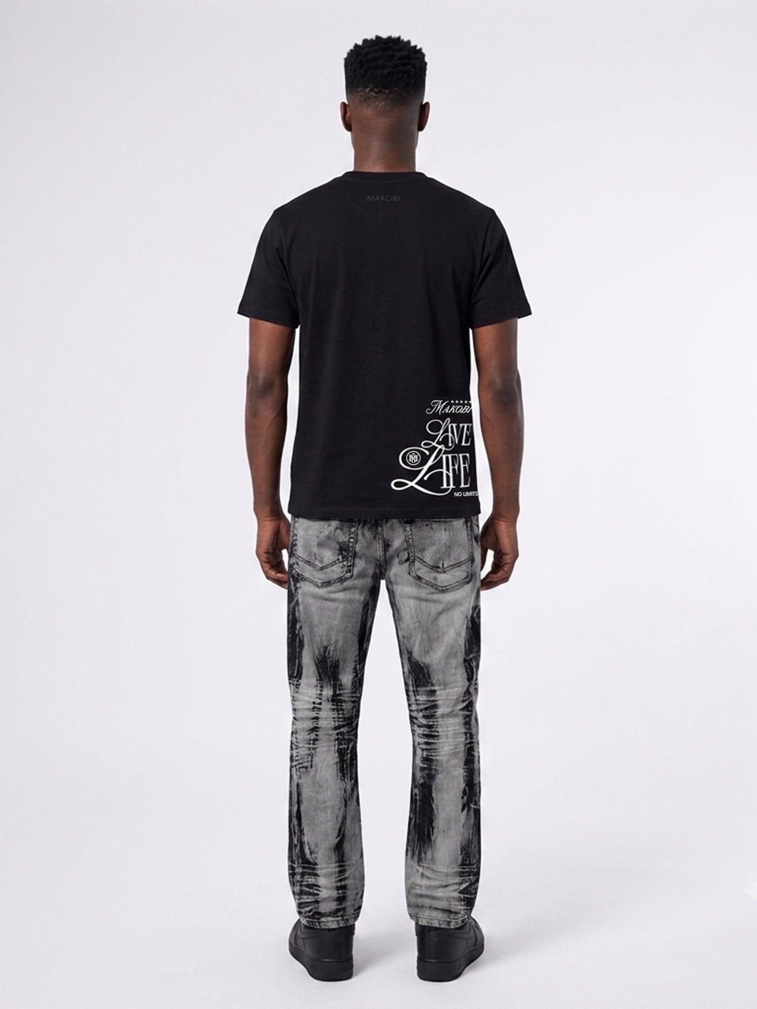 M1648 Sergio Straight Cut Jeans - Black