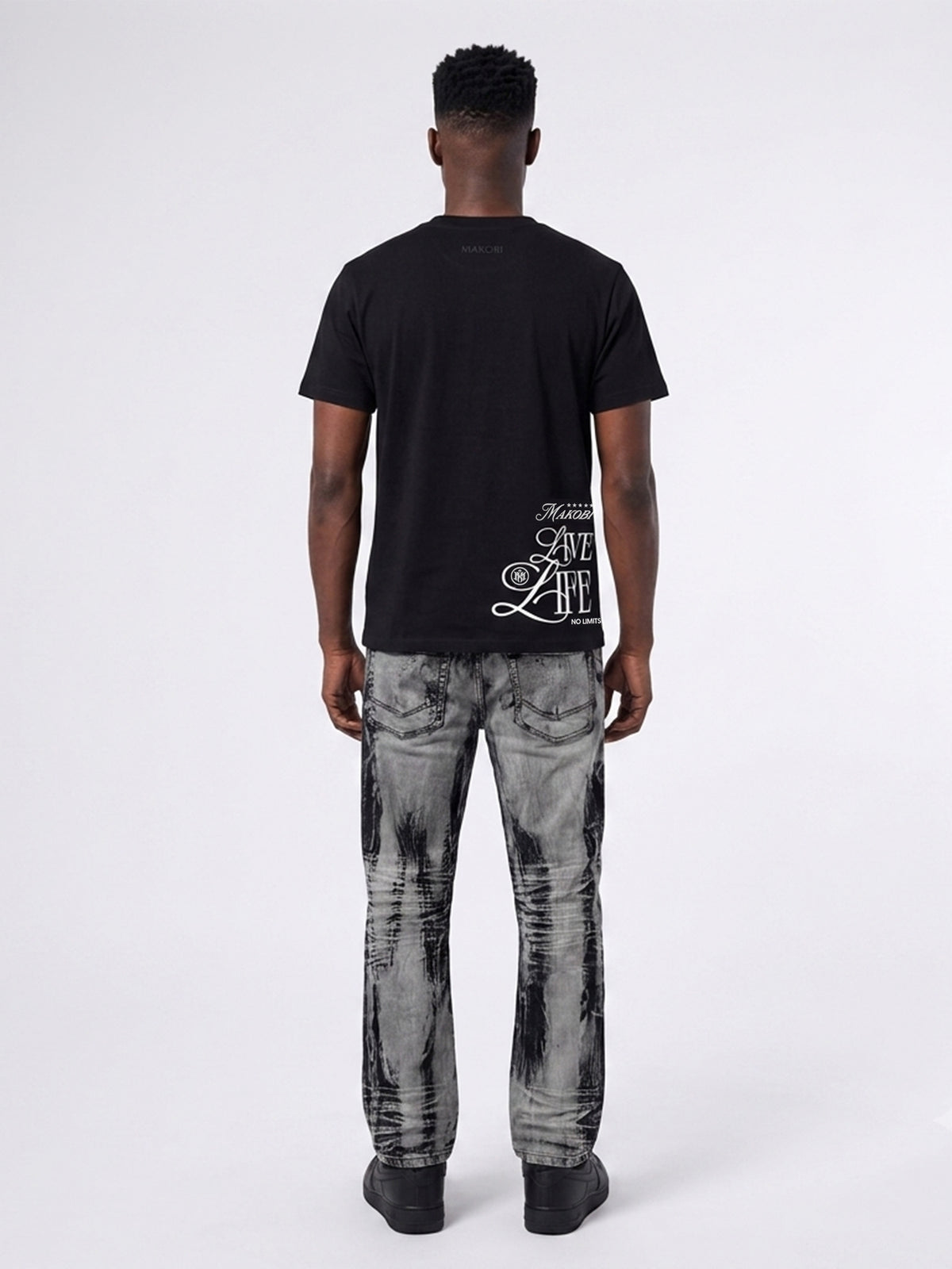 M1648 Sergio Straight Cut Jeans - Black