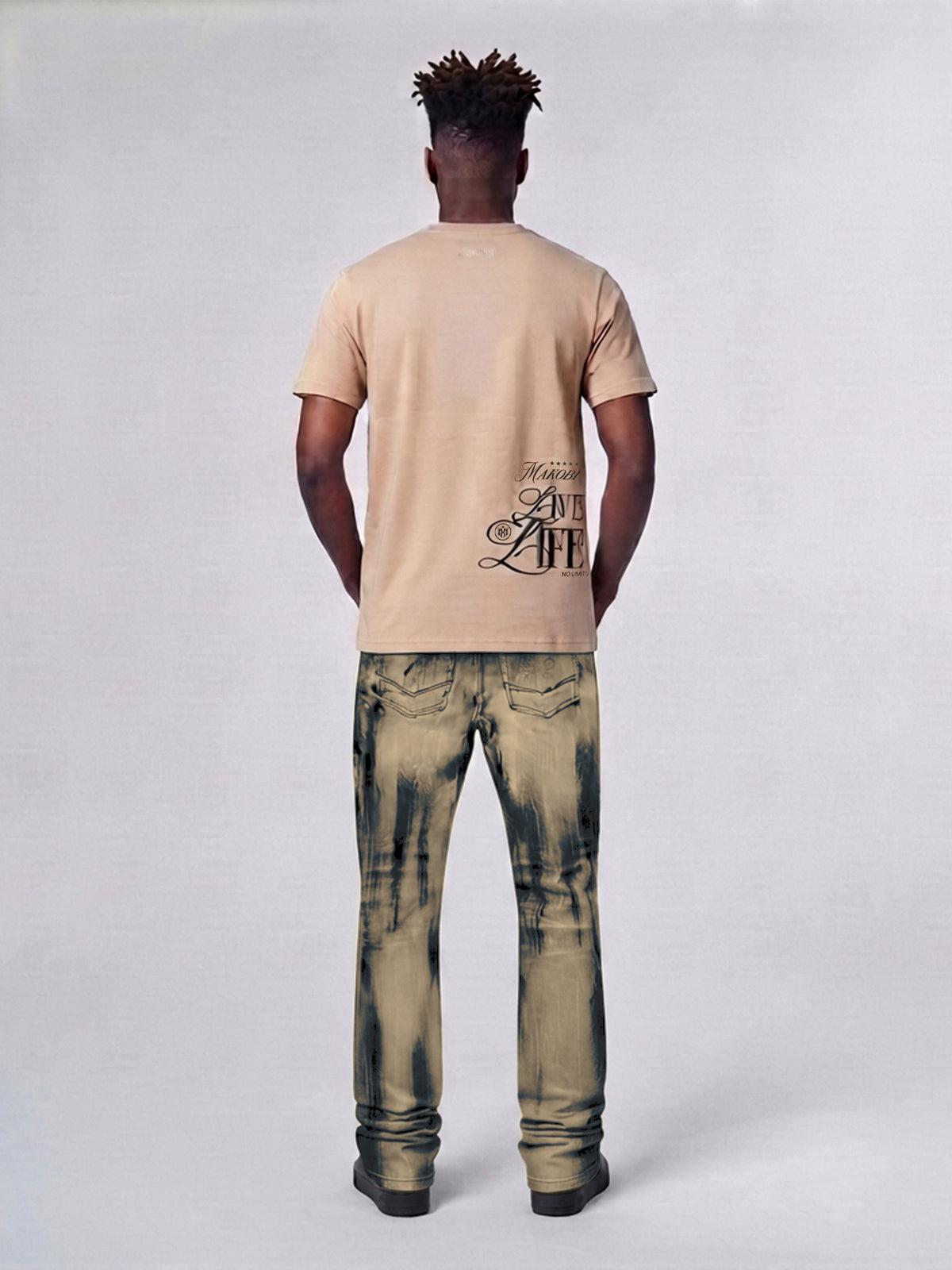 M1648 Sergio Straight Cut Jeans - Brown