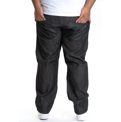 M1746 Cringe Retro Pants with PU Pockets - Black