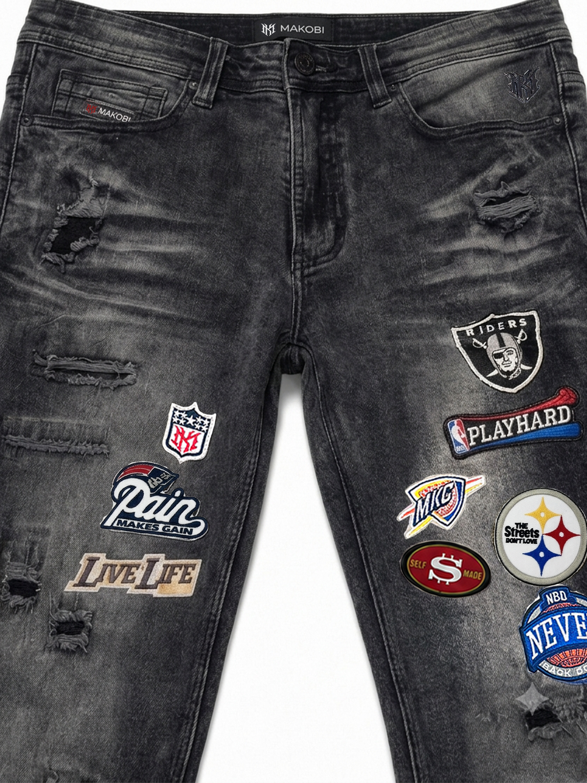 M1754 Never Back Down Jeans - Black