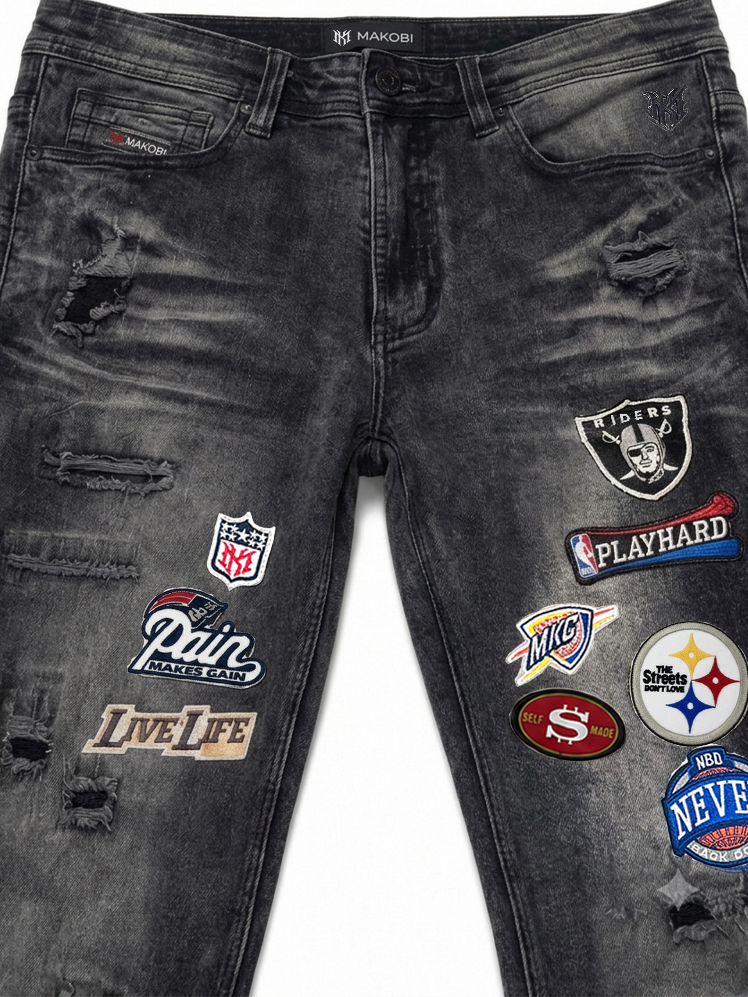 M1754 Never Back Down Jeans - Black