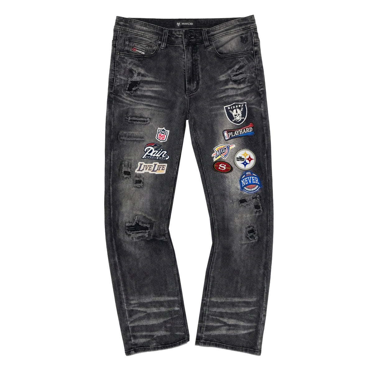 M1754 Never Back Down Jeans - Black