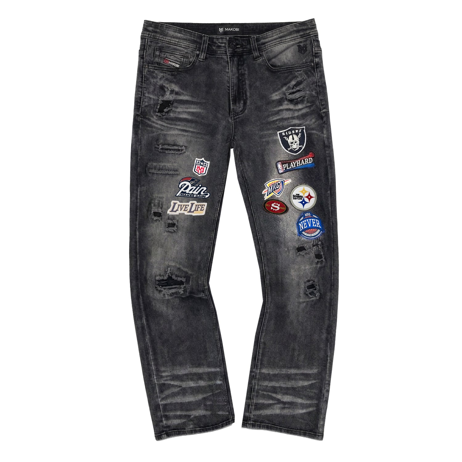 M1754 Never Back Down Jeans - Black