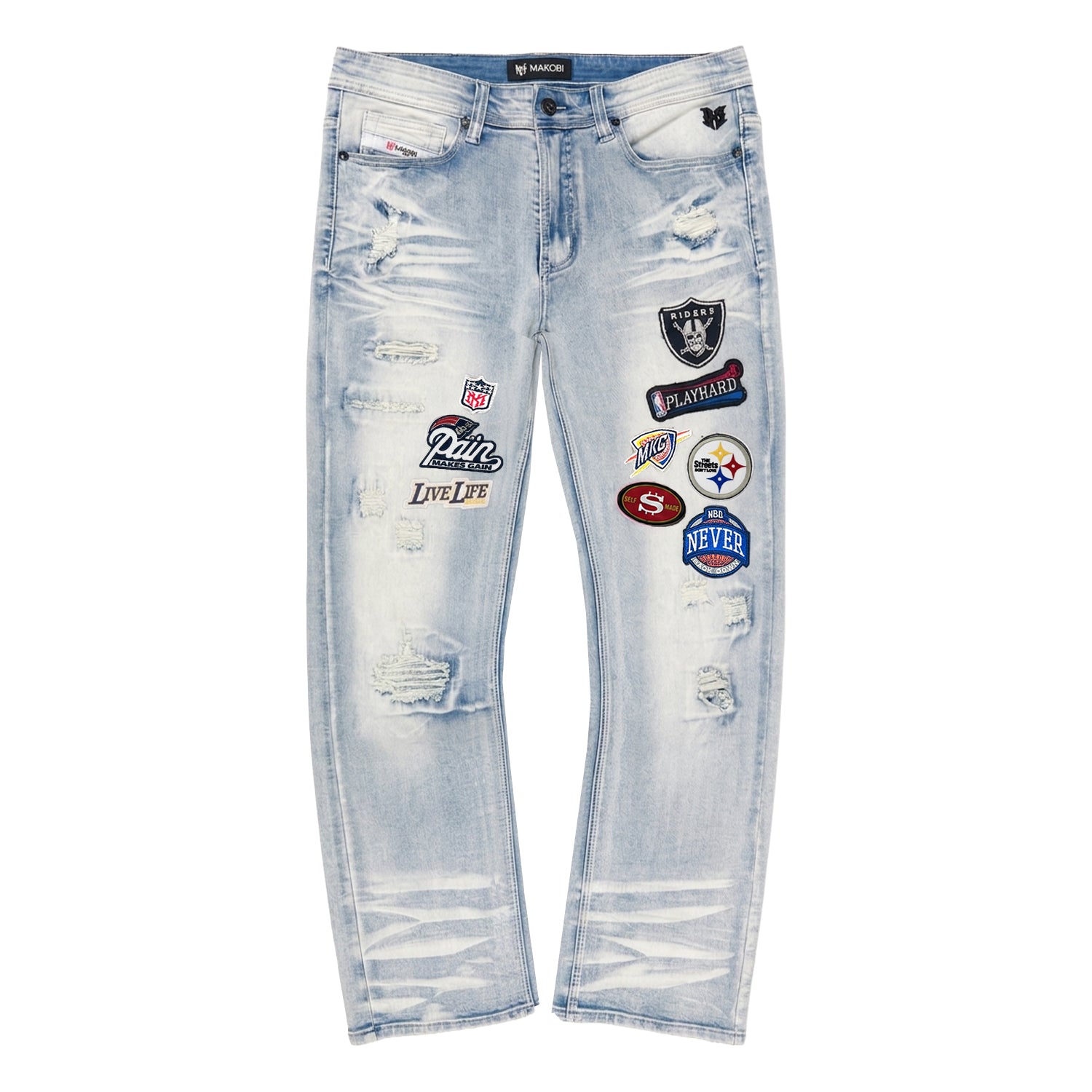 M1754 Never Back Down Jeans - Light Wash