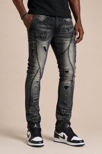 M1759 Giovanni Jeans - Black Wash