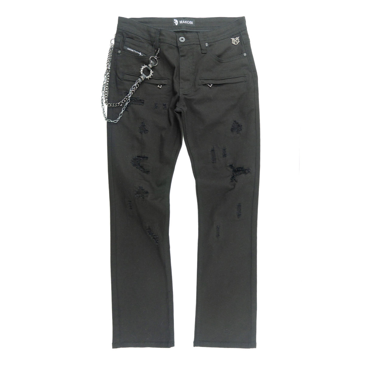 M1763 Adorni Chain Pants - Jet Black